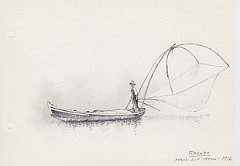 135-Firenze - pesca sull'Arno - 1914